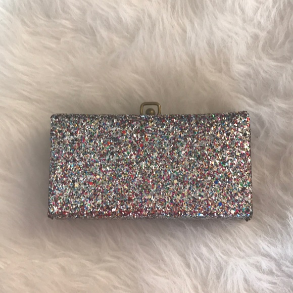 J. Crew Handbags - J.Crew multi color sequins glitter box clutch